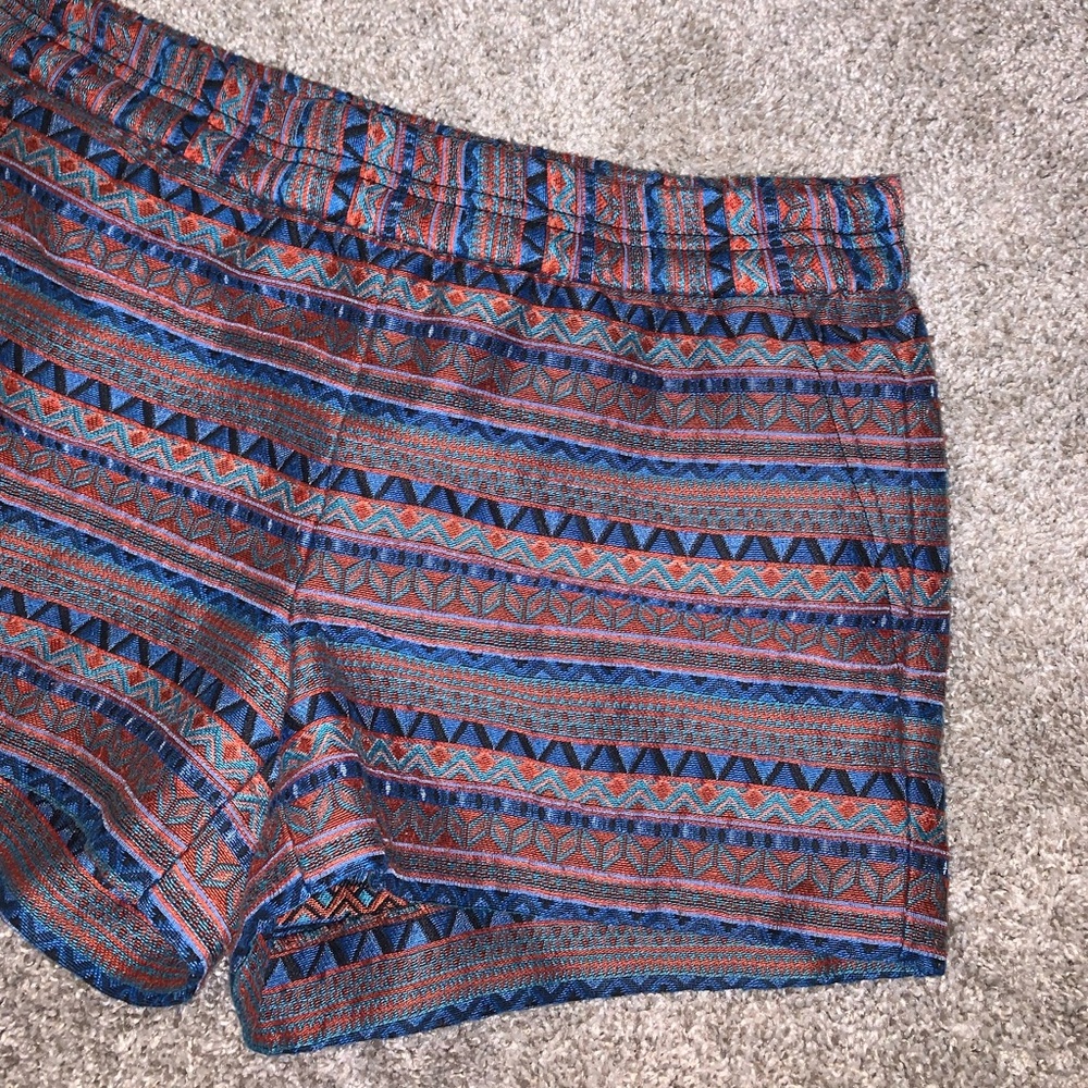 J Crew Red, Blue & Black High Waist shorts size 2 - Picture 6 of 9